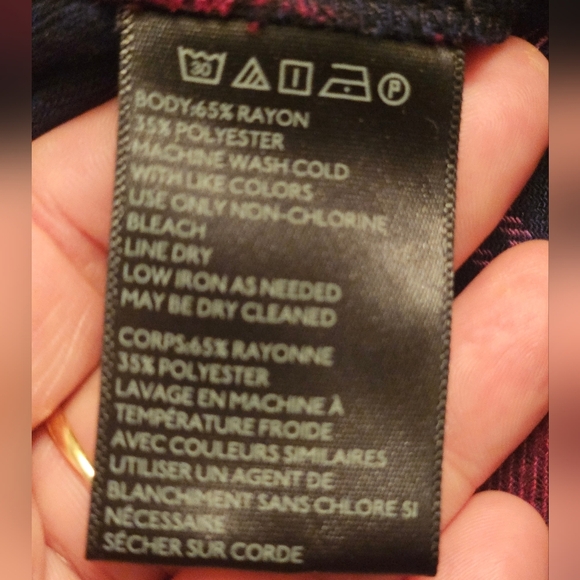 Urban Outfitters Cameron Flannel Tie Front Mini Skirt Plaid Navy XS Preppy - Picture 10 of 10